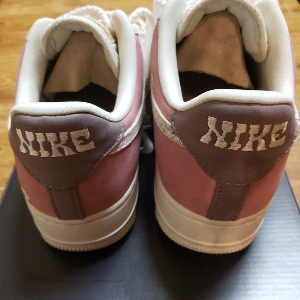 Nike AF1 Mushroom Sneakers Size 10 Added Bling - Picture 7 of 16
